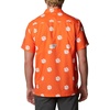 image:imageColumbia Mens Collegiate Super Slack Tide ShirtCle  Spark Orange Logo Print