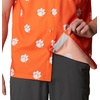 image:imageColumbia Mens Collegiate Super Slack Tide ShirtCle  Spark Orange Logo Print