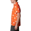 image:imageColumbia Mens Collegiate Super Slack Tide ShirtCle  Spark Orange Logo Print
