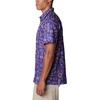 image:imageColumbia Mens Collegiate Super Slack Tide ShirtLsu  Vivid Purple Fish Fan Print