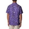 image:imageColumbia Mens Collegiate Super Slack Tide ShirtLsu  Vivid Purple Fish Fan Print
