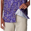 image:imageColumbia Mens Collegiate Super Slack Tide ShirtLsu  Vivid Purple Fish Fan Print