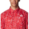 image:imageColumbia Mens Collegiate Super Slack Tide ShirtOs  Intense Red Fish Fan Print