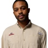 image:imageColumbia Mens Collegiate Tamiami Short Sleeve Shirt UGA  Fossil Large
