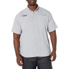 image:imageColumbia Mens Collegiate Tamiami Short Sleeve ShirtLsu  Vivid Purple
