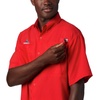 image:imageColumbia Mens Collegiate Tamiami Short Sleeve ShirtUga  Bright Red