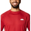 image:imageColumbia Mens Collegiate Terminal Tackle Long Sleeve ShirtArk  Red VelvetWhite