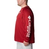 image:imageColumbia Mens Collegiate Terminal Tackle Long Sleeve ShirtArk  Red VelvetWhite