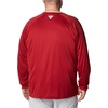 image:imageColumbia Mens Collegiate Terminal Tackle Long Sleeve ShirtArk  Red VelvetWhite
