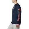 image:imageColumbia Mens Collegiate Terminal Tackle Long Sleeve ShirtAub  Collegiate NavySpark Orange