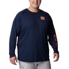 image:imageColumbia Mens Collegiate Terminal Tackle Long Sleeve ShirtAub  Collegiate NavySpark Orange