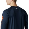 image:imageColumbia Mens Collegiate Terminal Tackle Long Sleeve ShirtAub  Collegiate NavySpark Orange