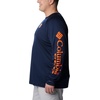 image:imageColumbia Mens Collegiate Terminal Tackle Long Sleeve ShirtAub  Collegiate NavySpark Orange