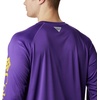 image:imageColumbia Mens Collegiate Terminal Tackle Long Sleeve ShirtLsu  Vivid PurpleCollegiate Yellow