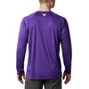 image:imageColumbia Mens Collegiate Terminal Tackle Long Sleeve ShirtLsu  Vivid PurpleCollegiate Yellow