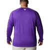 image:imageColumbia Mens Collegiate Terminal Tackle Long Sleeve ShirtLsu  Vivid PurpleCollegiate Yellow