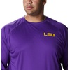 image:imageColumbia Mens Collegiate Terminal Tackle Long Sleeve ShirtLsu  Vivid PurpleCollegiate Yellow