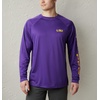 image:imageColumbia Mens Collegiate Terminal Tackle Long Sleeve ShirtLsu  Vivid PurpleCollegiate Yellow