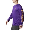 image:imageColumbia Mens Collegiate Terminal Tackle Long Sleeve ShirtLsu  Vivid PurpleCollegiate Yellow