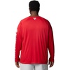 image:imageColumbia Mens Collegiate Terminal Tackle Long Sleeve ShirtOs  Intense RedWhite