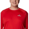 image:imageColumbia Mens Collegiate Terminal Tackle Long Sleeve ShirtUga  Bright RedWhite