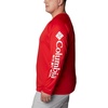 image:imageColumbia Mens Collegiate Terminal Tackle Long Sleeve ShirtUga  Bright RedWhite
