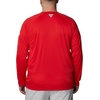 image:imageColumbia Mens Collegiate Terminal Tackle Long Sleeve ShirtUga  Bright RedWhite
