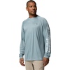 image:imageColumbia Mens Collegiate Terminal Tackle Long Sleeve ShirtUga  Crushed Blue