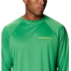 image:imageColumbia Mens Collegiate Terminal Tackle Long Sleeve ShirtUo  Fuse GreenYellow Glo