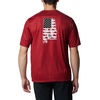 image:imageColumbia Mens Collegiate Terminal Tackle SS ShirtAla  Red Velvet