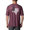 image:imageColumbia Mens Collegiate Terminal Tackle SS ShirtTam  Deep Maroon