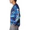 image:imageColumbia Mens PFG Super Terminal Tackle Long Sleeve ShirtBlue Macaw Realtree Horizon