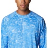 image:imageColumbia Mens PFG Super Terminal Tackle Long Sleeve ShirtHarbor Blue Contour Fish Print