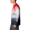 image:imageColumbia Mens PFG Super Terminal Tackle Long Sleeve ShirtRed Spark Deepsea Fade