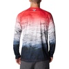 image:imageColumbia Mens PFG Super Terminal Tackle Long Sleeve ShirtRed Spark Deepsea Fade