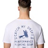image:imageColumbia Mens PFG Uncharted Graphic TeeWhite HeatherPfg Catch My Drift