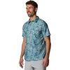 image:imageColumbia Mens PFG Uncharted Printed Short Sleeve ShirtCrushed Blue Swamplands