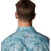 image:imageColumbia Mens PFG Uncharted Printed Short Sleeve ShirtCrushed Blue Swamplands