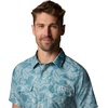 image:imageColumbia Mens PFG Uncharted Printed Short Sleeve ShirtCrushed Blue Swamplands