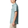 image:imageColumbia Mens PFG Uncharted Printed Short Sleeve ShirtCrushed Blue Uncharted Waters