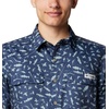 image:imageColumbia Mens PFG Uncharted Printed Short Sleeve ShirtNocturnal Cast N Blast