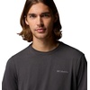 image:imageColumbia Mens Parsons Point Short Sleeve Back Graphic TeeBlack HeatherAthletic Gem Badge