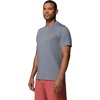 image:imageColumbia Mens Parsons Point Short Sleeve Back Graphic TeeCity Grey HeatherLinear Peaks