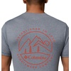 image:imageColumbia Mens Parsons Point Short Sleeve Back Graphic TeeCity Grey HeatherLinear Peaks