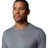 image:imageColumbia Mens Parsons Point Short Sleeve Back Graphic TeeCity Grey HeatherLinear Peaks