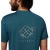 image:imageColumbia Mens Parsons Point Short Sleeve Back Graphic TeeEverblue HeatherSplatter Gem