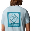 image:imageColumbia Mens Parsons Point Short Sleeve Back Graphic TeeMarine Light HeatherAthletic Gem Badge