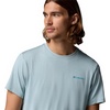 image:imageColumbia Mens Parsons Point Short Sleeve Back Graphic TeeMarine Light HeatherAthletic Gem Badge