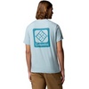 image:imageColumbia Mens Parsons Point Short Sleeve Back Graphic TeeMarine Light HeatherAthletic Gem Badge