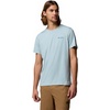 image:imageColumbia Mens Parsons Point Short Sleeve Back Graphic TeeMarine Light HeatherAthletic Gem Badge
